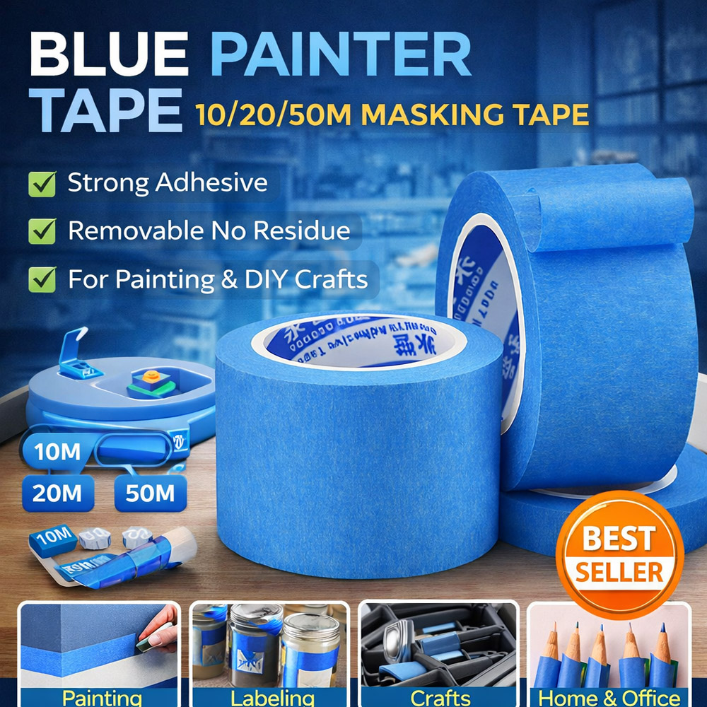 Model Kit Paint Remover - Blue Painter Tape 10/20/50M Masking Tape
