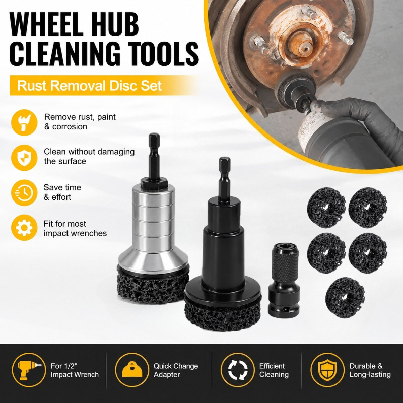 Metallic Paint Set - Wheel Hub Grinding Rust Remover Tool