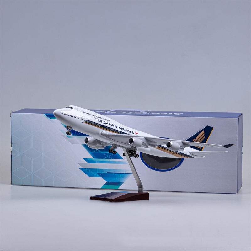 Model Kit Singapore - 47cm Singapore B747 diecast resin Airplane