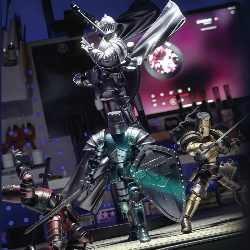 Model Kit Knight - Medieval Knight Multi-Joint Movable DIY Action