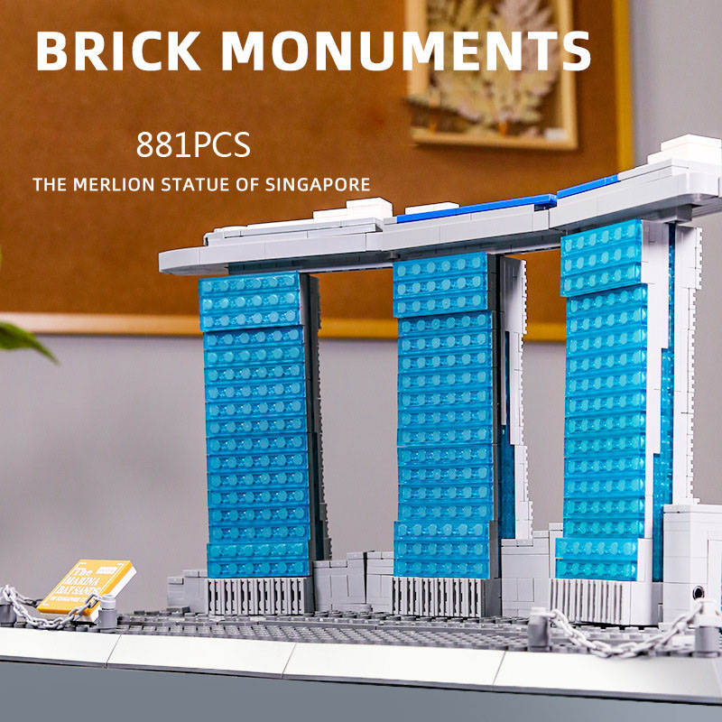 Model Kit Singapore - Creative Building Block Singapore Famous Landmark