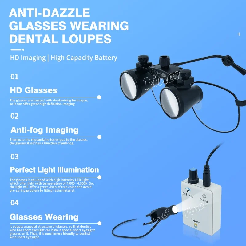 Finer Dental Magnifying Glass  - Magnifier With Light review and price
