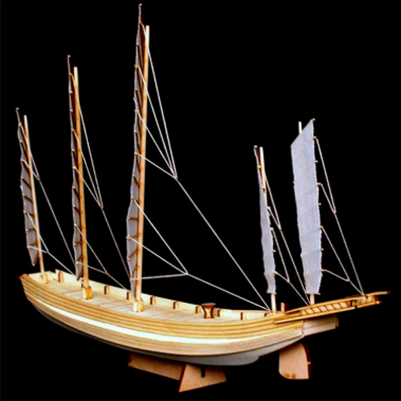 1pcs Chinese sand boat wooden  - Model Kit Yacht review and price