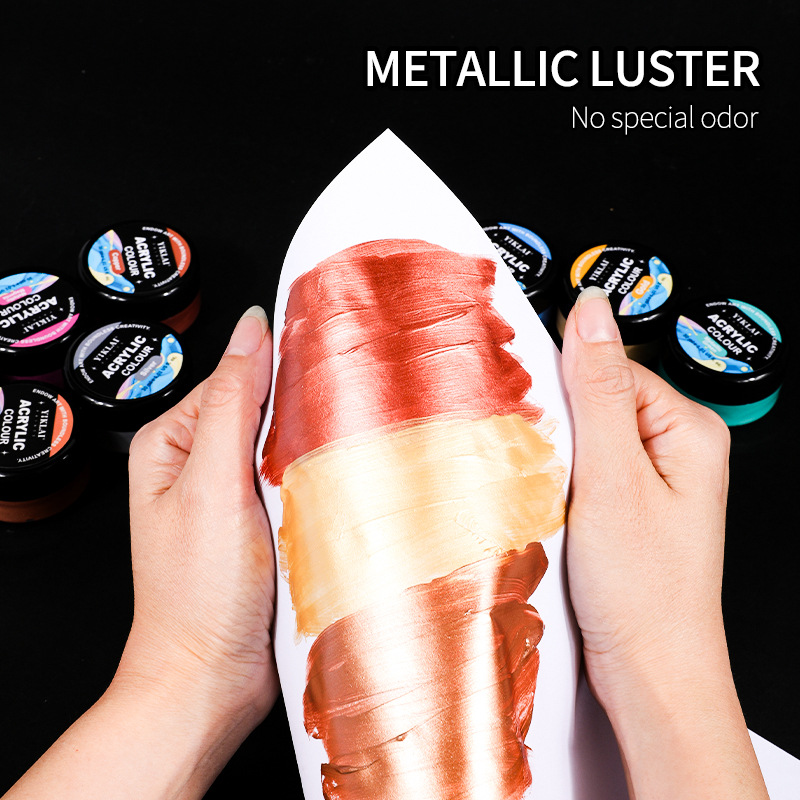 30ml 8 Color Metallic Gradient - Metallic Paint Set review and price