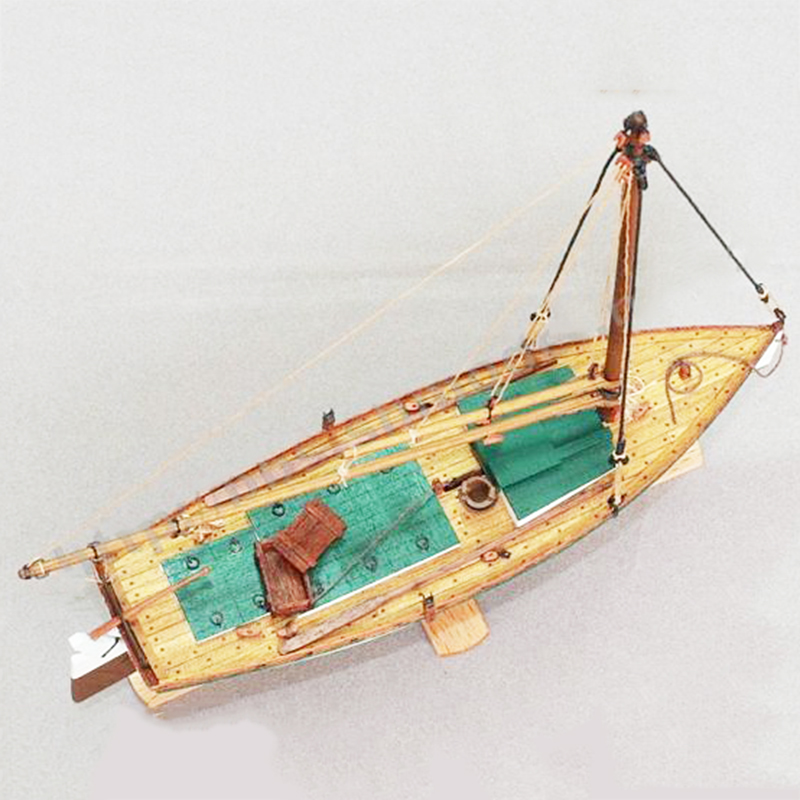 1/35 FLATTLE Wooden Boat Model - Model Kit Yacht review and price