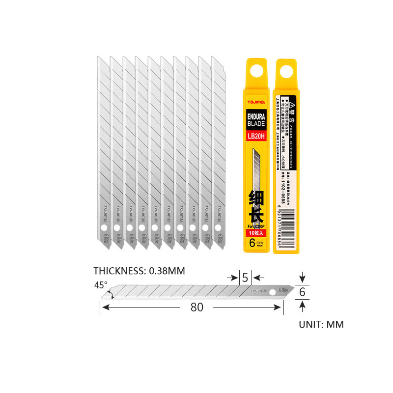 TAJIMA LB20H 6mm Spare Blade 1 - Metallic Paint Set review and price