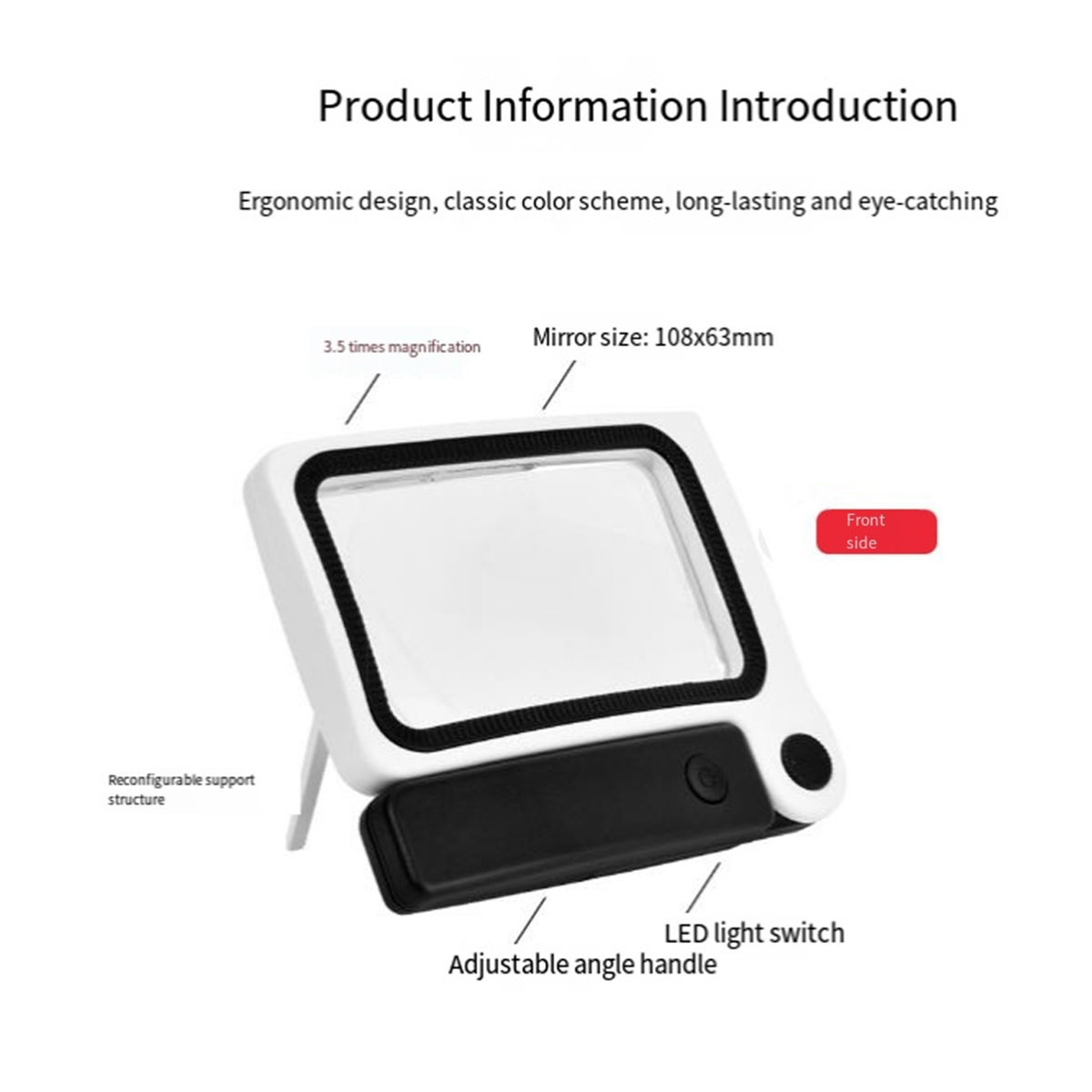 ABNJ 3.5X Professional Handhel - Magnifier With Light review and price