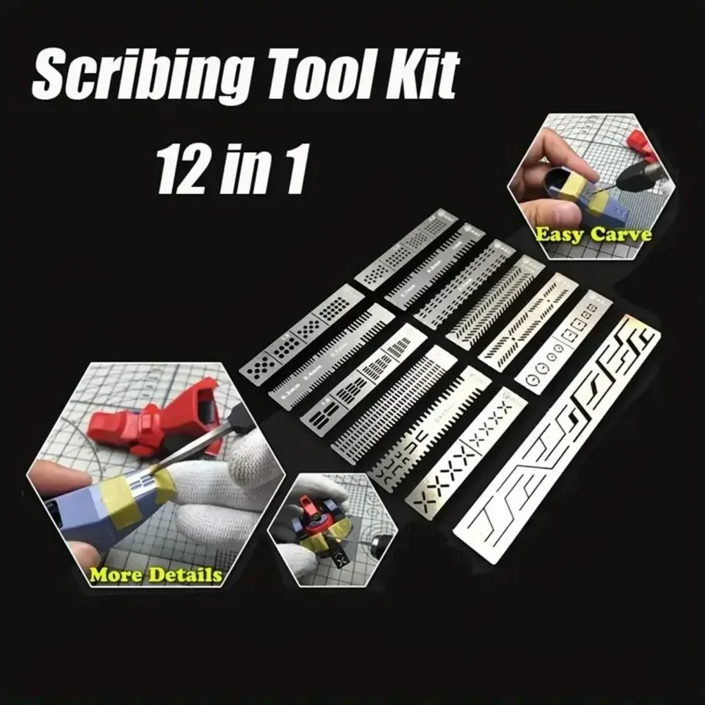 13 In 1 Carving Ruler Drill Ho - Metallic Paint Set review and price