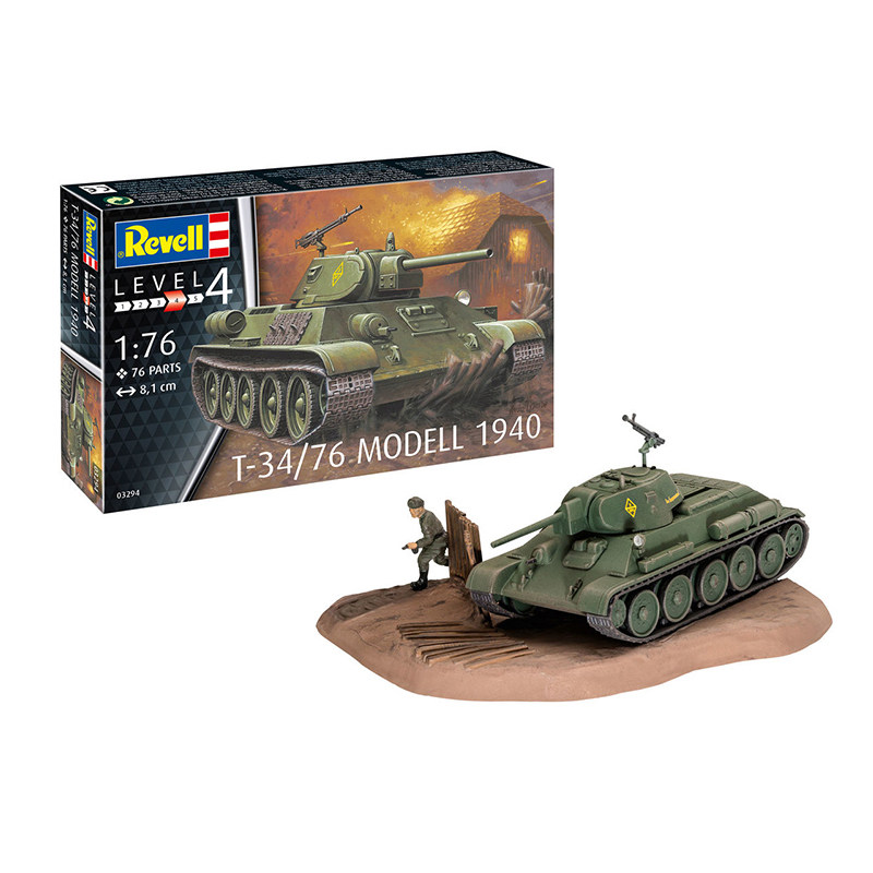 Revell 03294 1/76 Soviet T-34/ - Model Kit Revell review and price