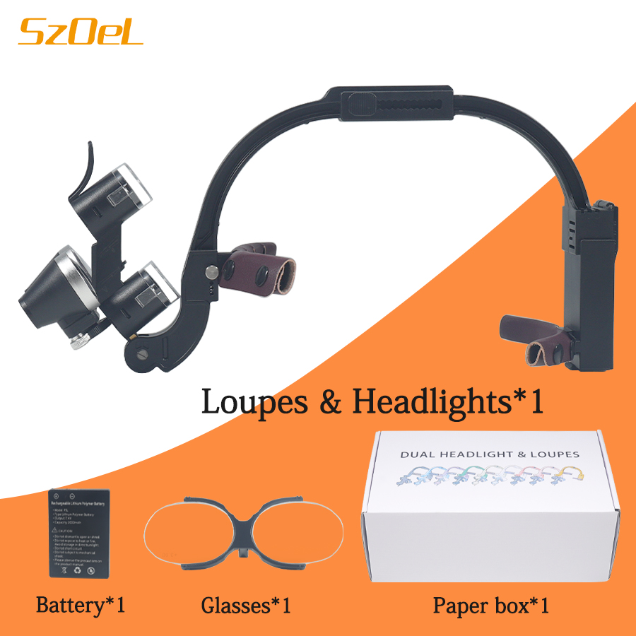 2.5X/3.5X Dental Binocular Mag - Magnifier With Light review and price