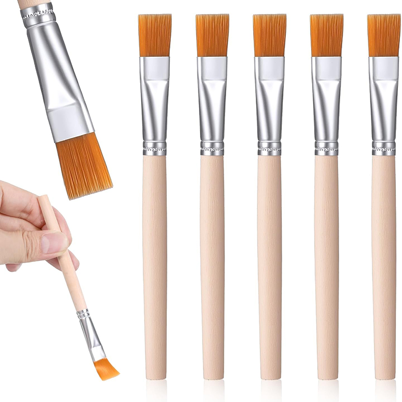 5Pcs Wooden Handle Small Paint - Metallic Paint Set review and price