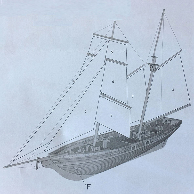1:70 New Port Wooden Sailing B - Model Kit Yacht review and price