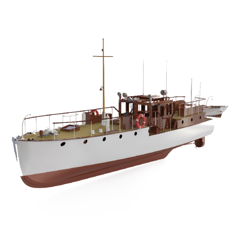 Remote Control Boat 880mm 1/18 - Model Kit Yacht review and price