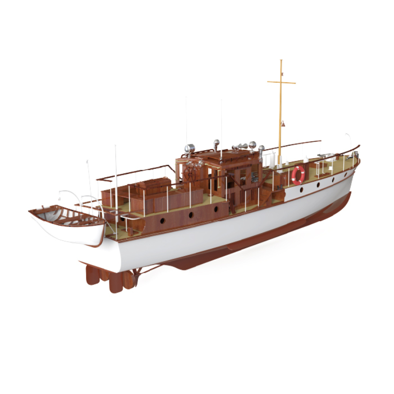 Remote Control Boat 880mm 1/18 - Model Kit Yacht review and price