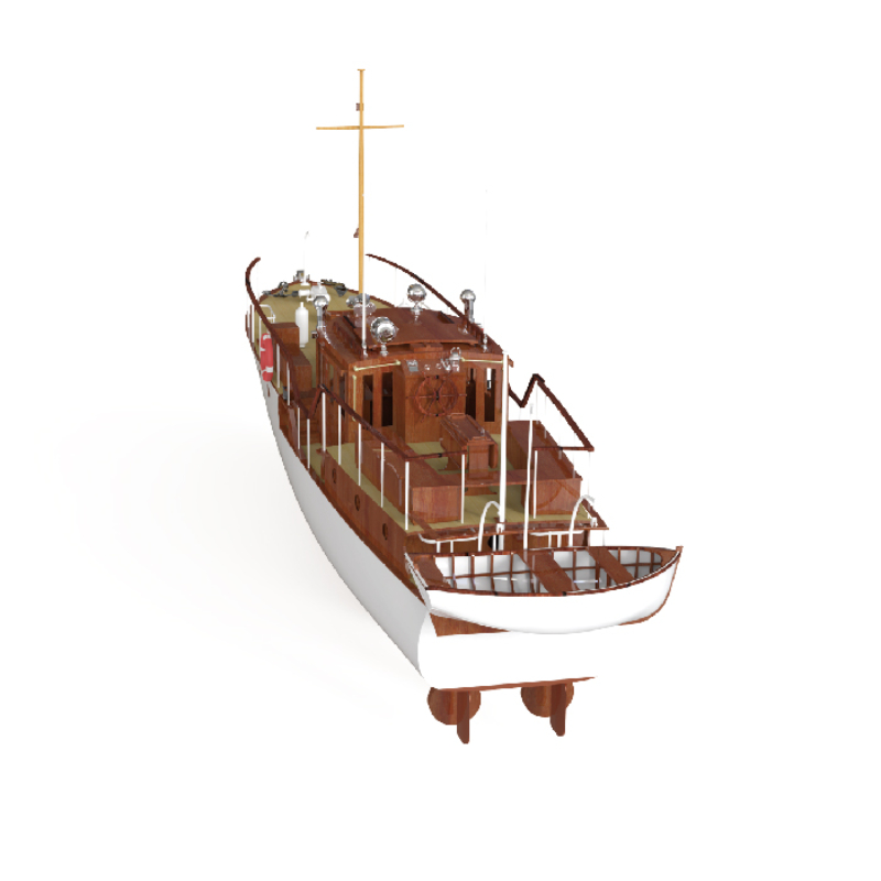 Remote Control Boat 880mm 1/18 - Model Kit Yacht review and price