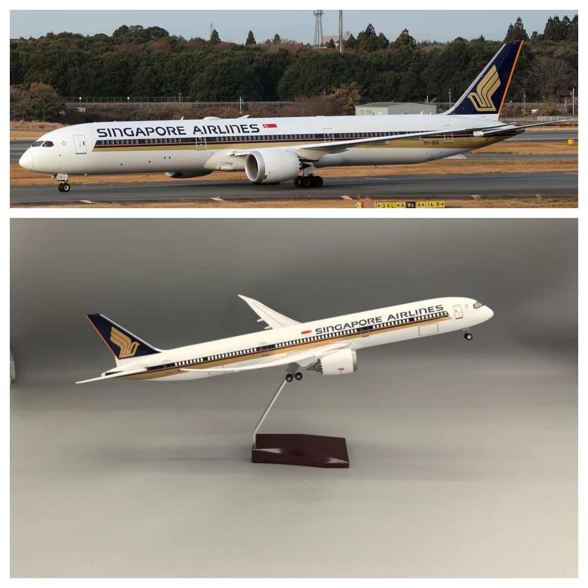 1/145 Scale Singapore B787-10  - Model Kit Singapore review and price