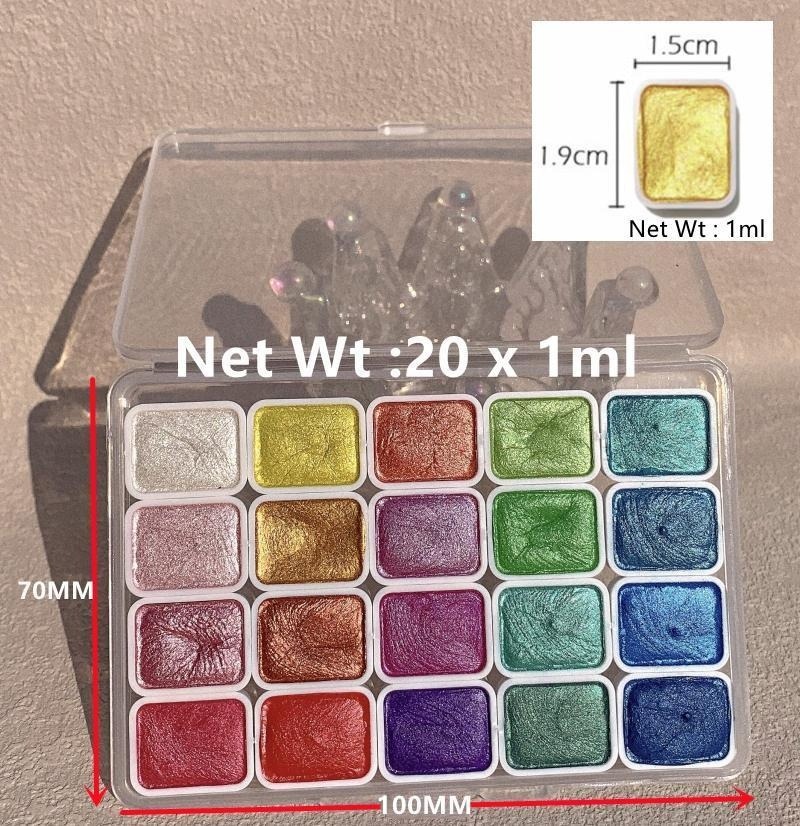 Pearlescent Paints Portable 20 - Metallic Paint Set review and price