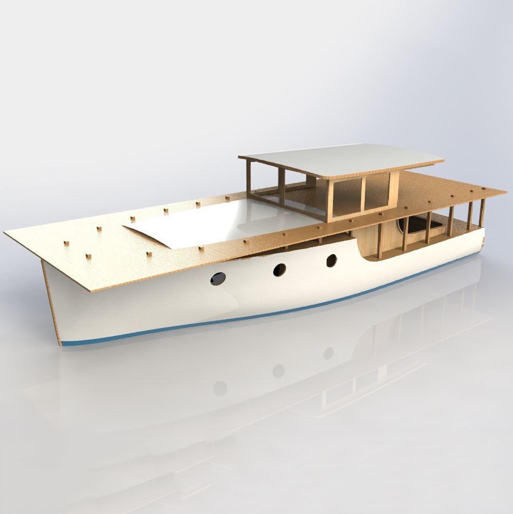 RC Boat 70cm European Classica - Model Kit Yacht review and price